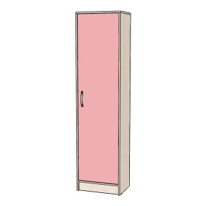 Шкаф-пенал розовый